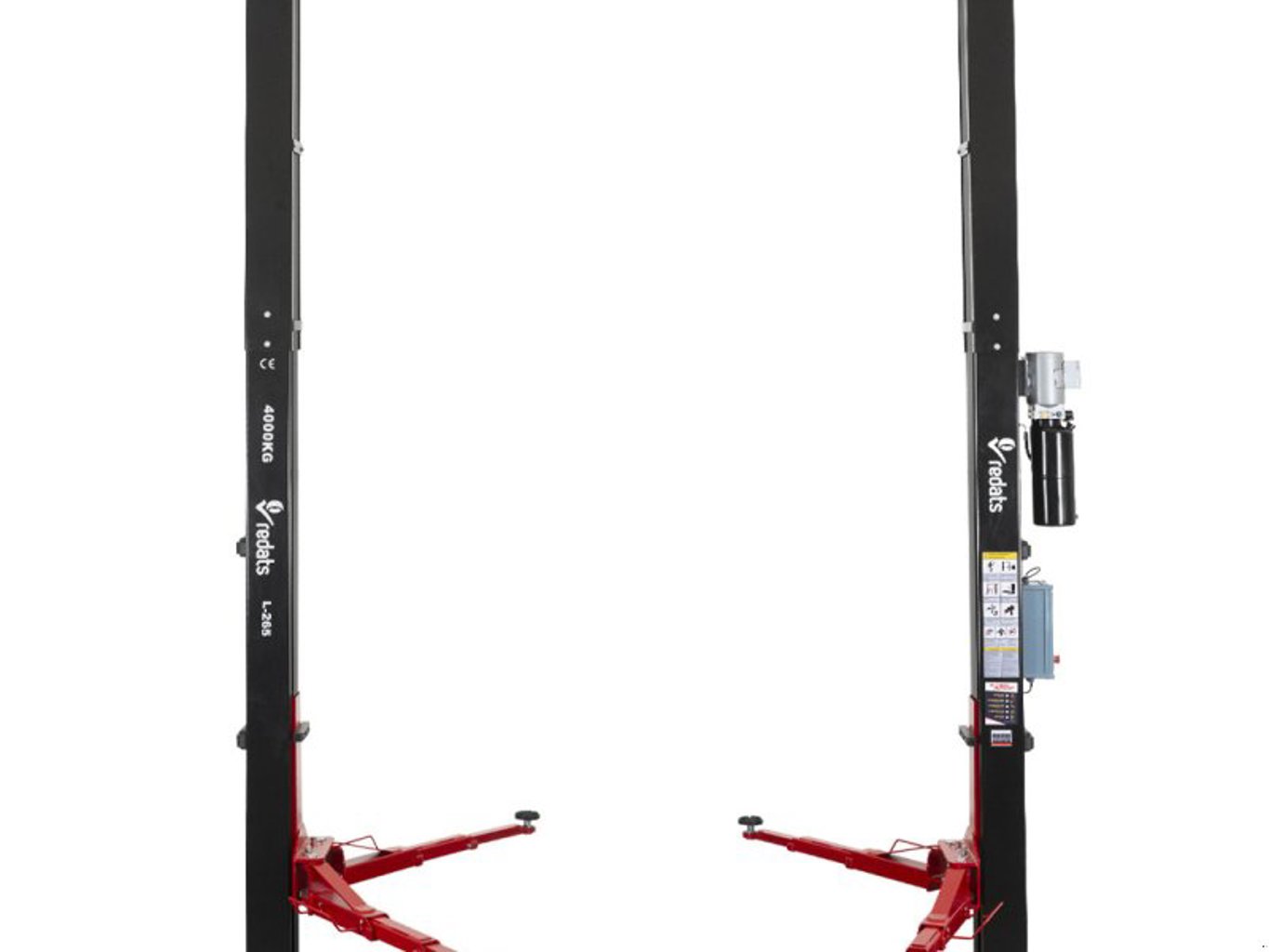 Redats automatische 2-Säulen-Hebebühne L-265 4.0t, barrierefrei, 400V —-3TEILIGE TRAGARME Redats automatische 2-Säulen-Hebebühne L-265 4.0t, barrierefrei, 400V —-3TEILIGE TRAGARME