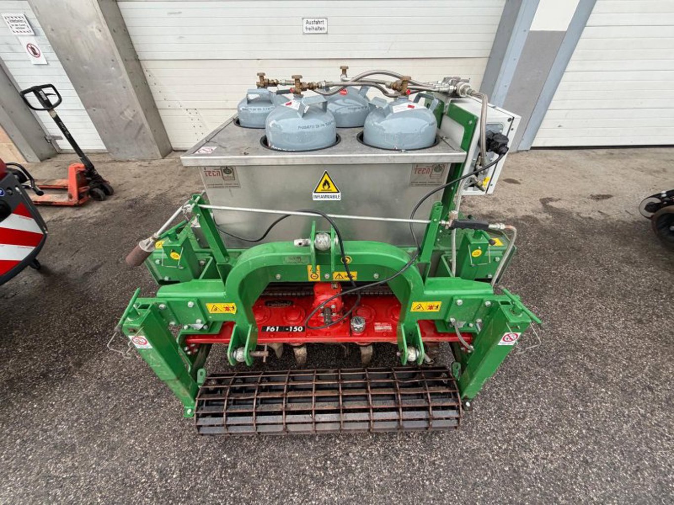 Forigo F61-150 mit Tecno Ecologia Abflammgerät (Gas/Propangas) Forigo F61-150 mit Tecno Ecologia Abflammgerät (Gas/Propangas)