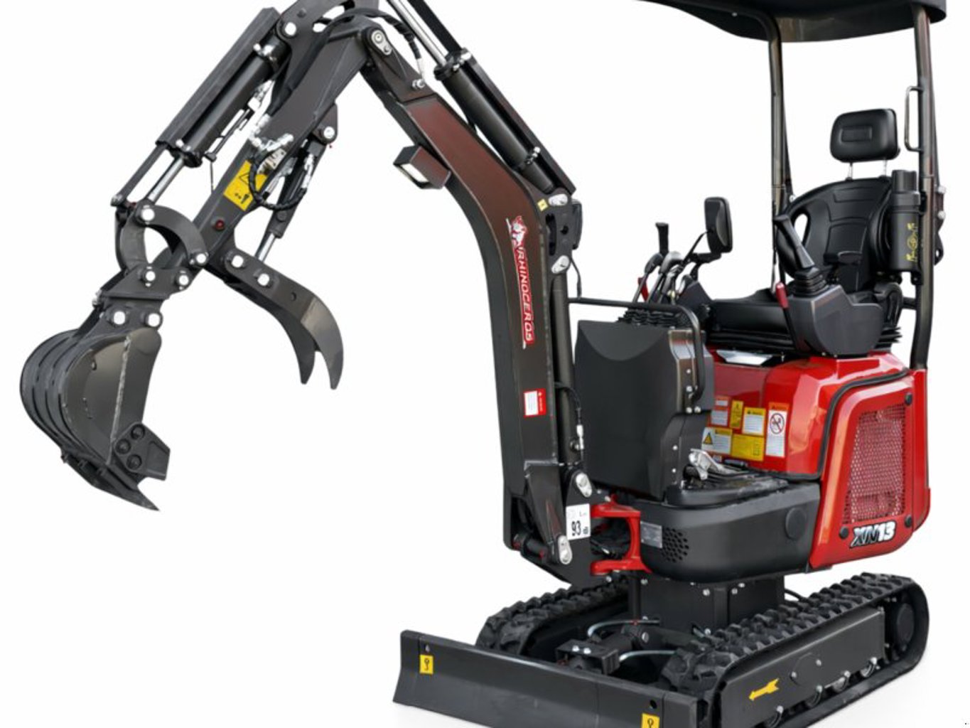 Rhinoceros XN13 Minibagger 1.3t mit Kubota D722 Motor – 2-Gang | Kolbenpumpe | Profi-Ausführung Rhinoceros XN13 Minibagger 1.3t mit Kubota D722 Motor – 2-Gang | Kolbenpumpe | Profi-Ausführung