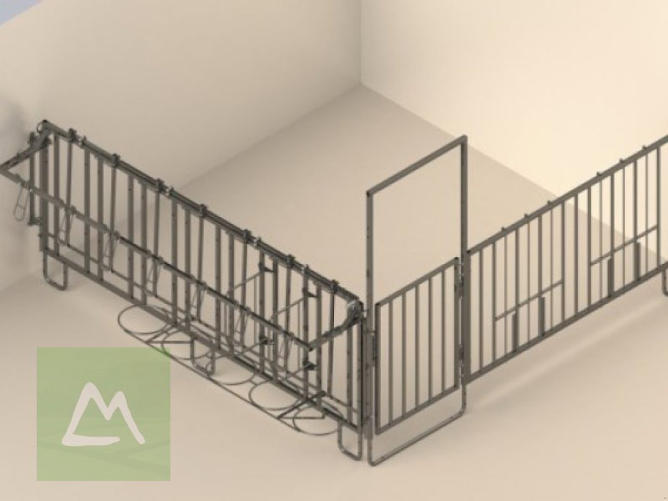 Kerbl Kerbl Einzelset Modulare Zaunaufstallung für 3er-Kälbergruppe mit Wandbefestigung (kostenlose... Kerbl Kerbl Einzelset Modulare Zaunaufstallung für 3er-Kälbergruppe mit Wandbefestigung (kostenlose...